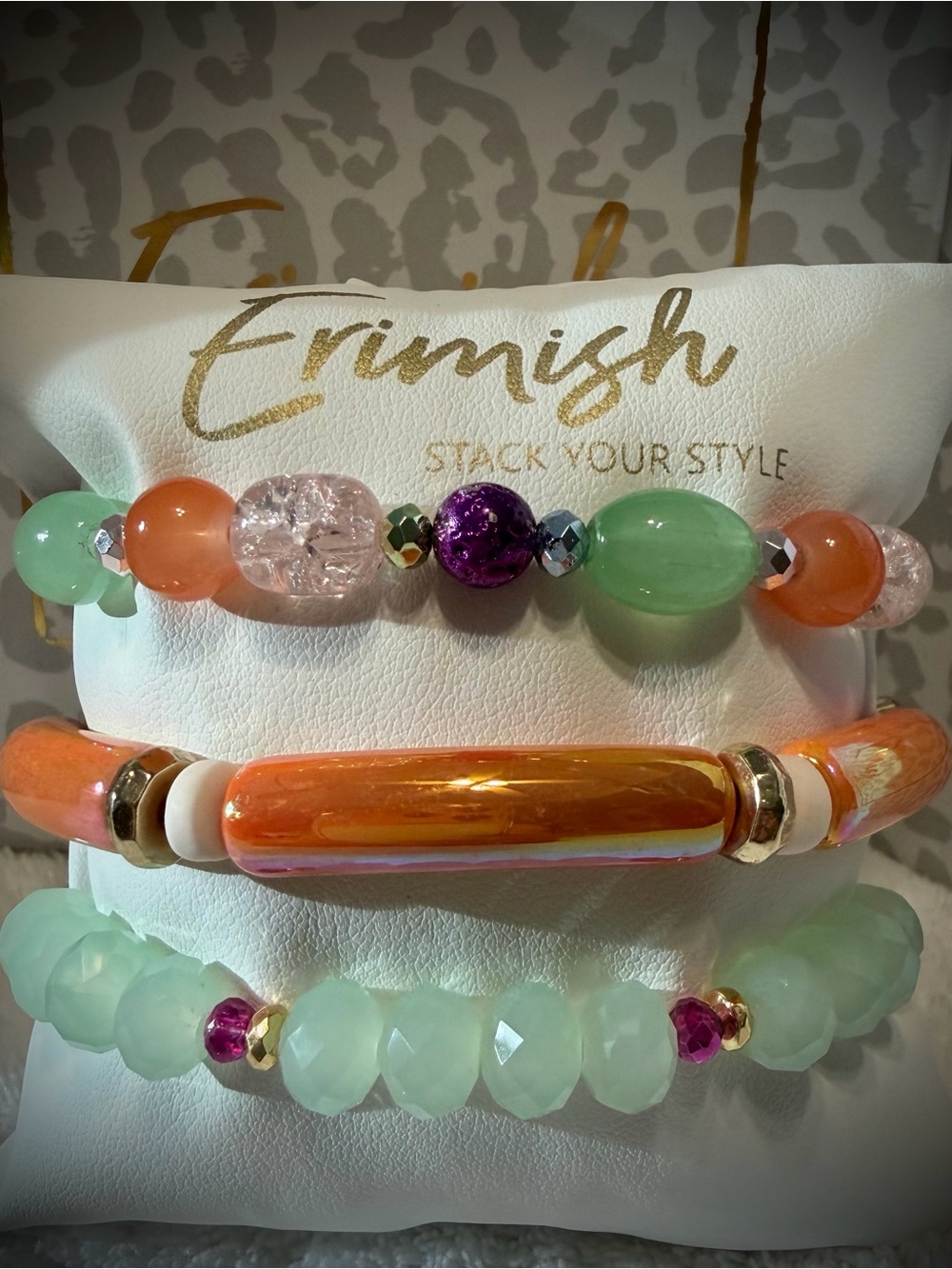New ERIMISH Bracelets - 3 pc Stack - Fruit Stack